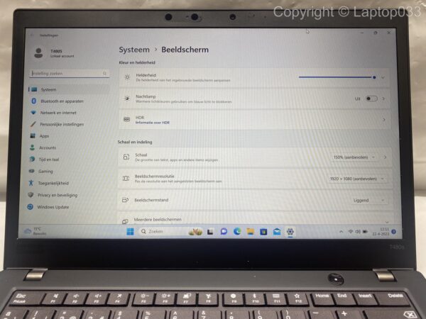 Lenovo Thinkpad T480s i5 8350U 16GB 512GB SSD Win 11 Pro - Afbeelding 4